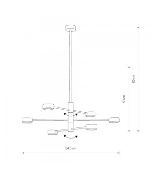 Подвесная люстра Nowodvorski Orbit 7946-foto5