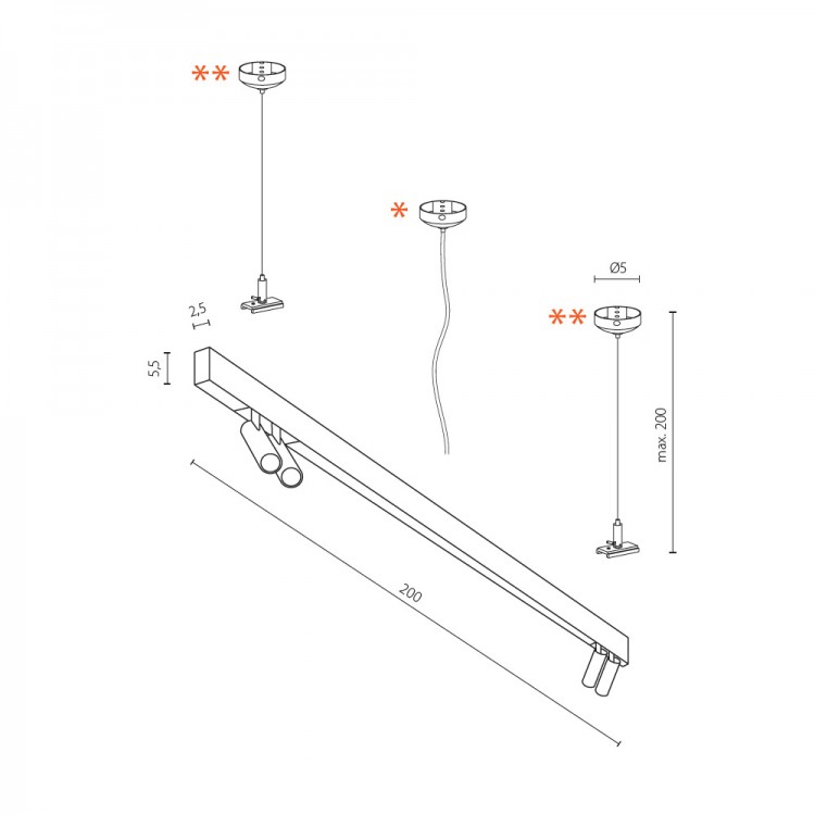 Трековый светильник Azzardo Track Magnetic AZ4811