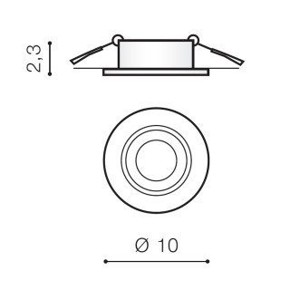 Встраиваемый светильник Azzardo Carlo AZ0804-foto2