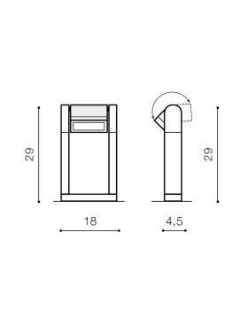Уличный светильник Azzardo Frame spike AZ2129-foto2