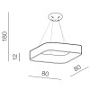 Подвесная люстра Azzardo Solvent S Pendant 80 AZ3985