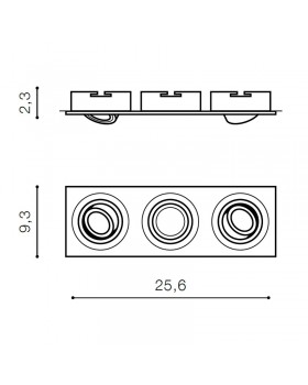 Встраиваемый светильник Azzardo Caro 3 Square AZ2439-foto2