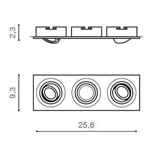 Встраиваемый светильник Azzardo Caro 3 Square AZ2439-foto2