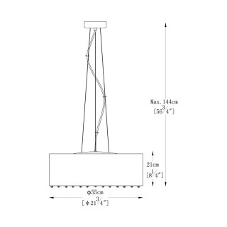 Подвесная люстра  Zumaline BLINK P0173-07W-F4B3-foto3