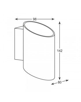 Настенный светильник Zumaline SLICE WL 50603-BK/GD-foto2