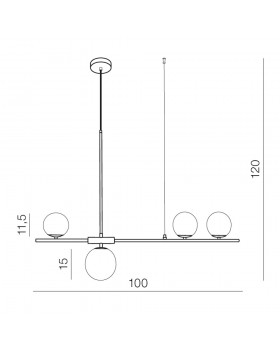 Подвесная люстра Azzardo Santander AZ4418-foto5