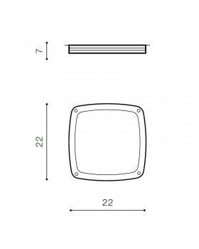 Накладной светильник Azzardo Fano Square AZ2186-foto2