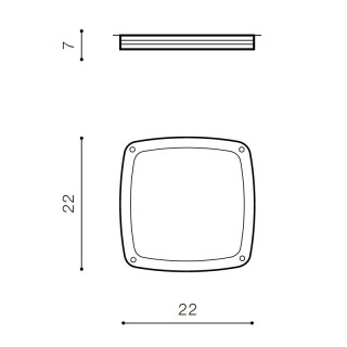 Накладной светильник Azzardo Fano Square AZ2186-foto2