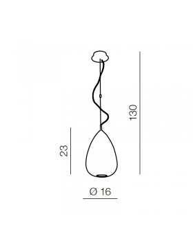 Подвесная люстра Azzardo Mirage 1 AZ0156-foto2