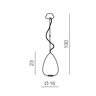 Подвесная люстра Azzardo Mirage 1 AZ0156-foto2