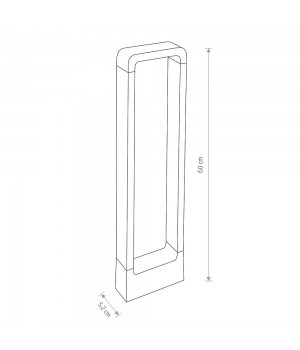 Уличный светодиодный светильник Nowodvorski Thika Led 9118-foto2
