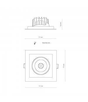 Встраиваемый светильник Nowodvorski Dia Led 8718-foto7