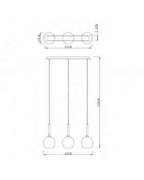 Подвесной светильник Zumaline MONIC MD1629-3A(copper)-foto2