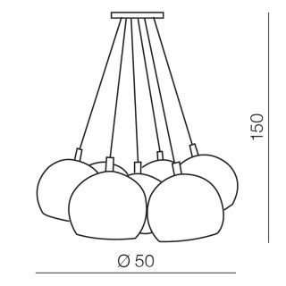Подвесная люстра Azzardo Noa 7 AZ1043-foto2