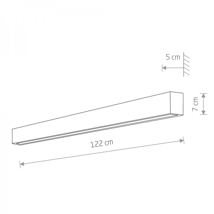 Настенный светильник Nowodvorski Straight Wall LED L 7563