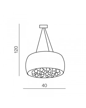 Подвесная люстра Azzardo Quince 40 AZ0701-foto2