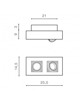 Накладной светильник Azzardo Nikea 2 AZ4433-foto2