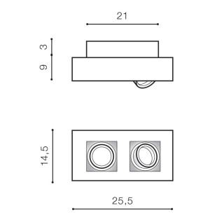 Накладной светильник Azzardo Nikea 2 AZ4433-foto2
