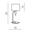 Настольная лампа Azzardo Impress table AZ2903