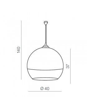 Подвесная люстра Azzardo Silver ball 40 AZ0734-foto3