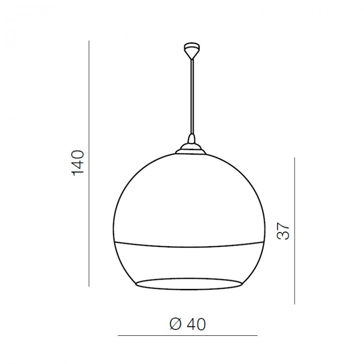 Подвесная люстра Azzardo Silver ball 40 AZ0734