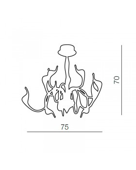 Подвесная люстра Azzardo Snake Pendant AZ0044-foto2