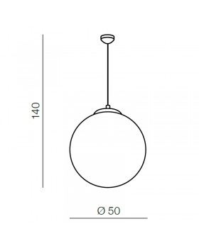 Подвесная люстра Azzardo White ball 50 AZ1329-foto2
