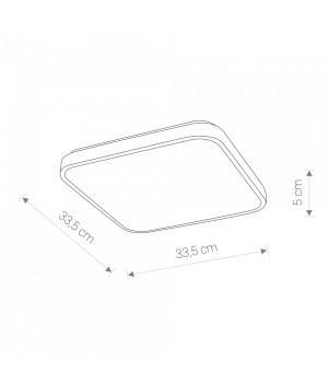 Потолочный cветильник Nowodvorski Agnes Square Led 8108-foto2