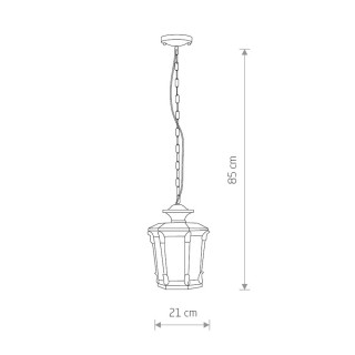 Уличный подвесной светильник Nowodvorski Amur 4693-foto2