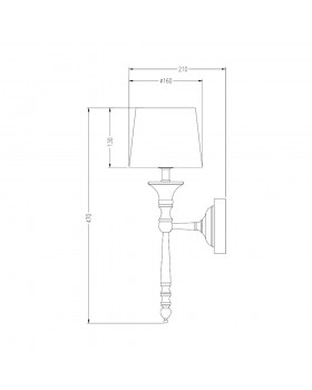 Настенный светильник Zumaline CARMEN RLB94875-1/black-foto2