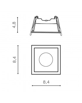 Встраиваемый светильник Azzardo Milet AZ4075-foto2