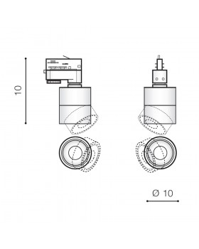 Трековый светильник Azzardo Costa Track 3 AZ4549-foto5