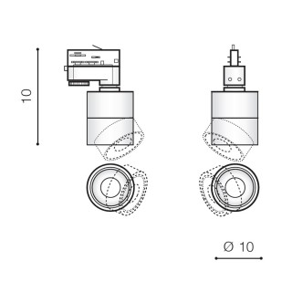Трековый светильник Azzardo Costa Track 3 AZ4549-foto5