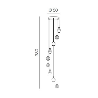 Подвесная люстра Azzardo Amber milano AZ3102-foto2