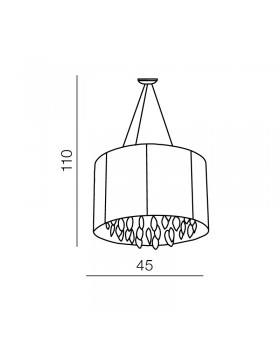 Подвесная люстра Azzardo Sidney round AZ0511-foto2