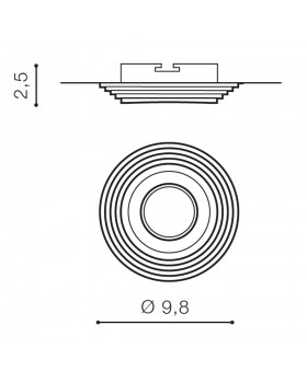Встраиваемый светильник Azzardo Luciano Round AZ1470-foto2