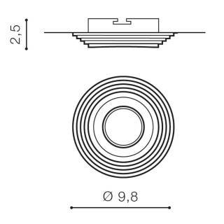 Встраиваемый светильник Azzardo Luciano Round AZ1470-foto2
