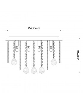 Потолочная люстра Zumaline SITANO 19156L-foto2