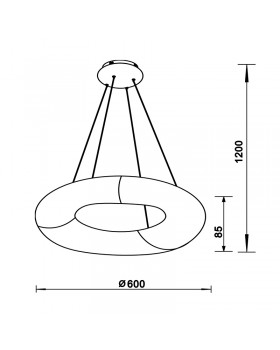 Подвесная люстра светодиодная Zumaline LIMA 15010003-foto3
