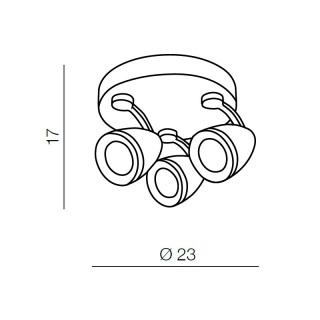 Спот Azzardo Albico 3 round AZ1243-foto2