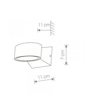 Уличный настенный светодиодный светильник Nowodvorski Hanoi 9512-foto2