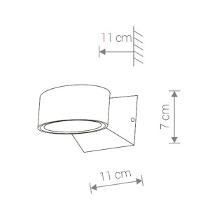 Уличный настенный светодиодный светильник Nowodvorski Hanoi 9512-foto2