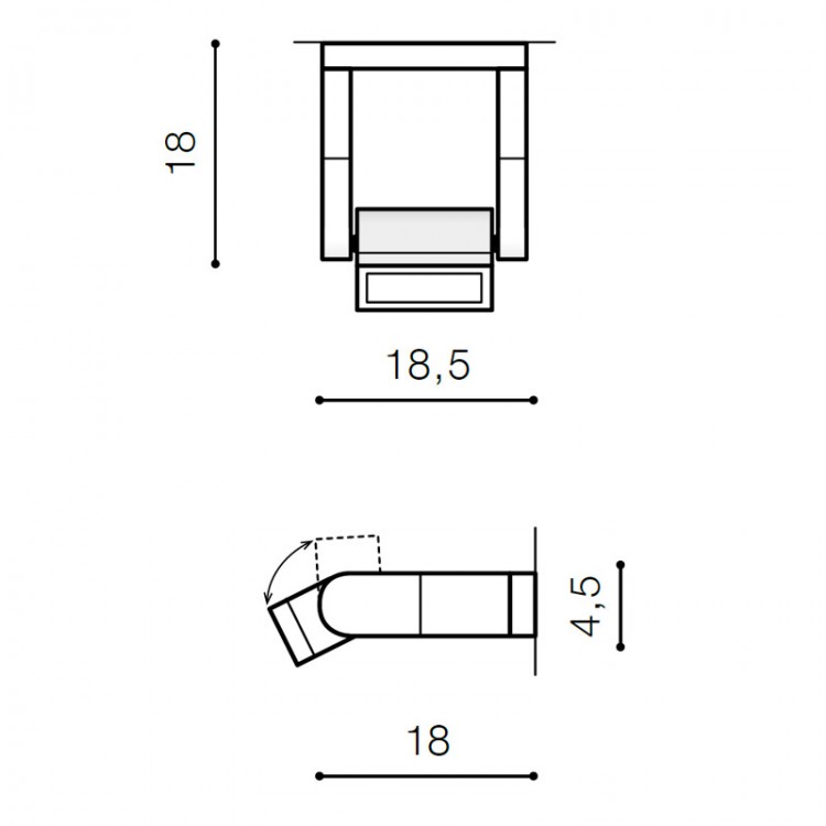 Настенный светильник Azzardo Frame wall AZ2134