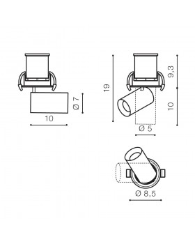 Встраиваемый светильник Azzardo Luna 7W AZ3396-foto2