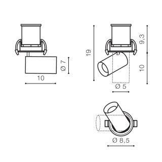 Встраиваемый светильник Azzardo Luna 7W AZ3396-foto2