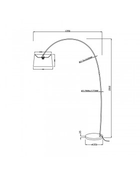 Торшер Zumaline COSTANZA TS-070720F-BK-foto2
