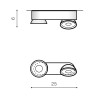 Накладной светильник Azzardo Boston double AZ3544