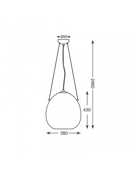 Подвесной светильник Zumaline MOON P19066B-D38-foto2