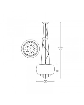 Подвесная люстра  Zumaline VISTA P0076-05K-F4GR-foto2