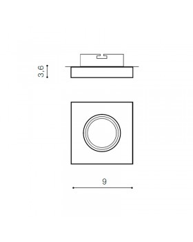 Встраиваемый светильник Azzardo Savio Square AZ2778-foto2
